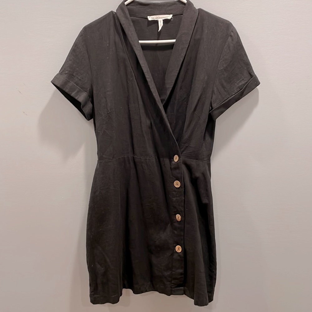Black BCBGeneration mini wrap dress
